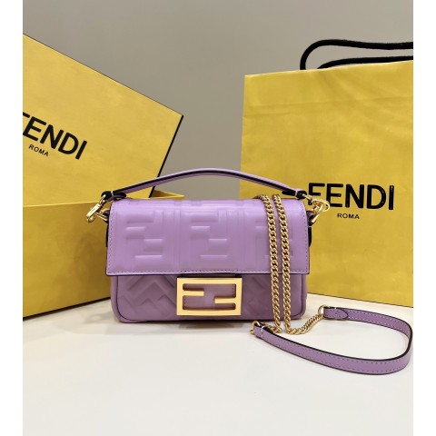 펜디 Fendi 바게트 미니 체인 백 / 퍼플 [매장가320만원대]