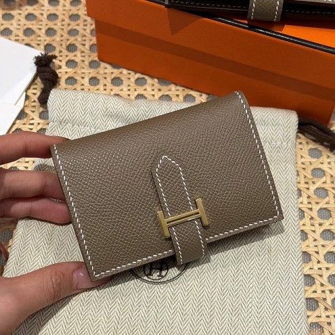 [하이엔드급] Hermes 에르메스 베안 카드 홀더 지갑 Bearn Card Holder Wallet / CK18 에토프 엡솜 금장