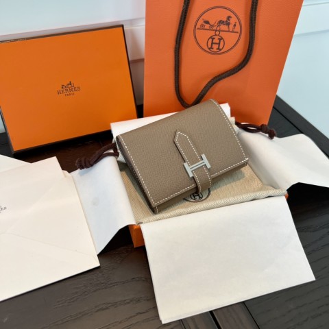 [하이엔드급] 에르메스 베안 트라이폴드 지갑 Hermes Bearn Wallet / CK18 에토프 엡솜 은장 [매장가390만원대]